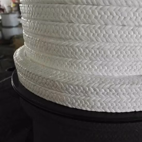 Gaxeta de glândula PTFE de fibra PTFE pura de 4 pistas