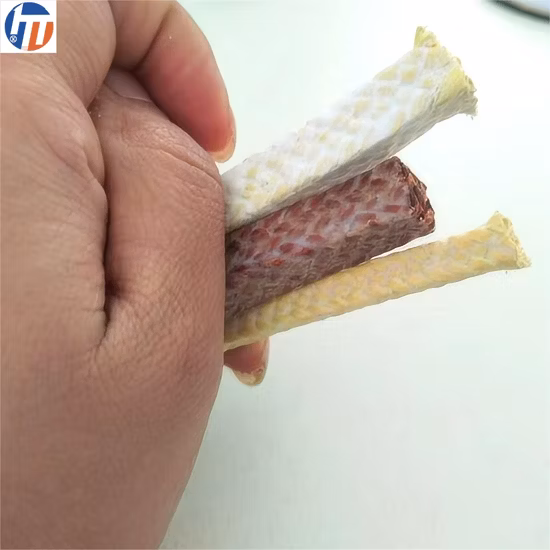 Embalagens de glândulas de boa qualidade Folha de vedação sem amianto PTFE Embalagem de grafite com aramida